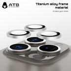 ATB 【3pack】for Camera Lens Protector phone Accessories for iPhone15 Pro/ProMax Ultra-toughTitanium alloy sapphire lens film RearCamera Screen Cover [Not Easy to Break][StrongAdsorptionl[Case-Friendly]  Ultra-tough Cover Sticker