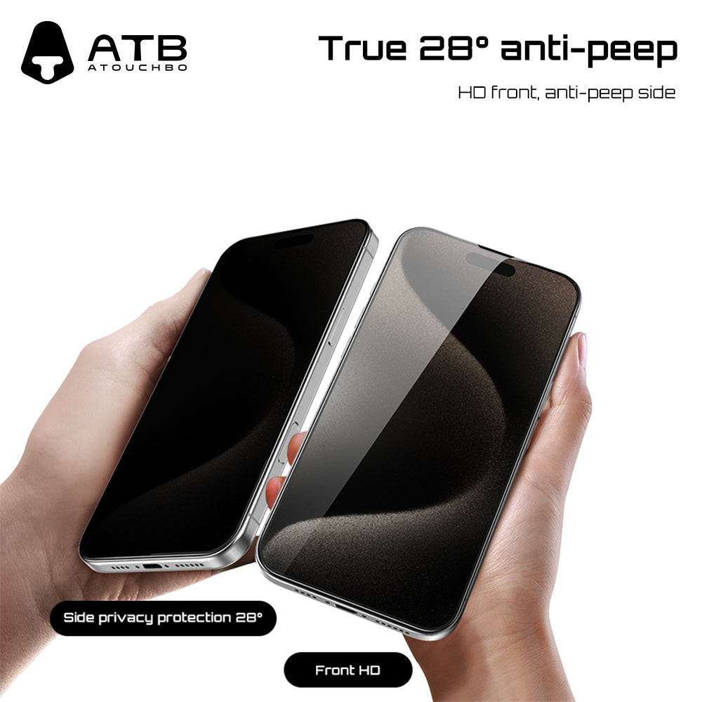 T-shaped dust-free bin 28-degree anti-peep tempered film ATB pull strip