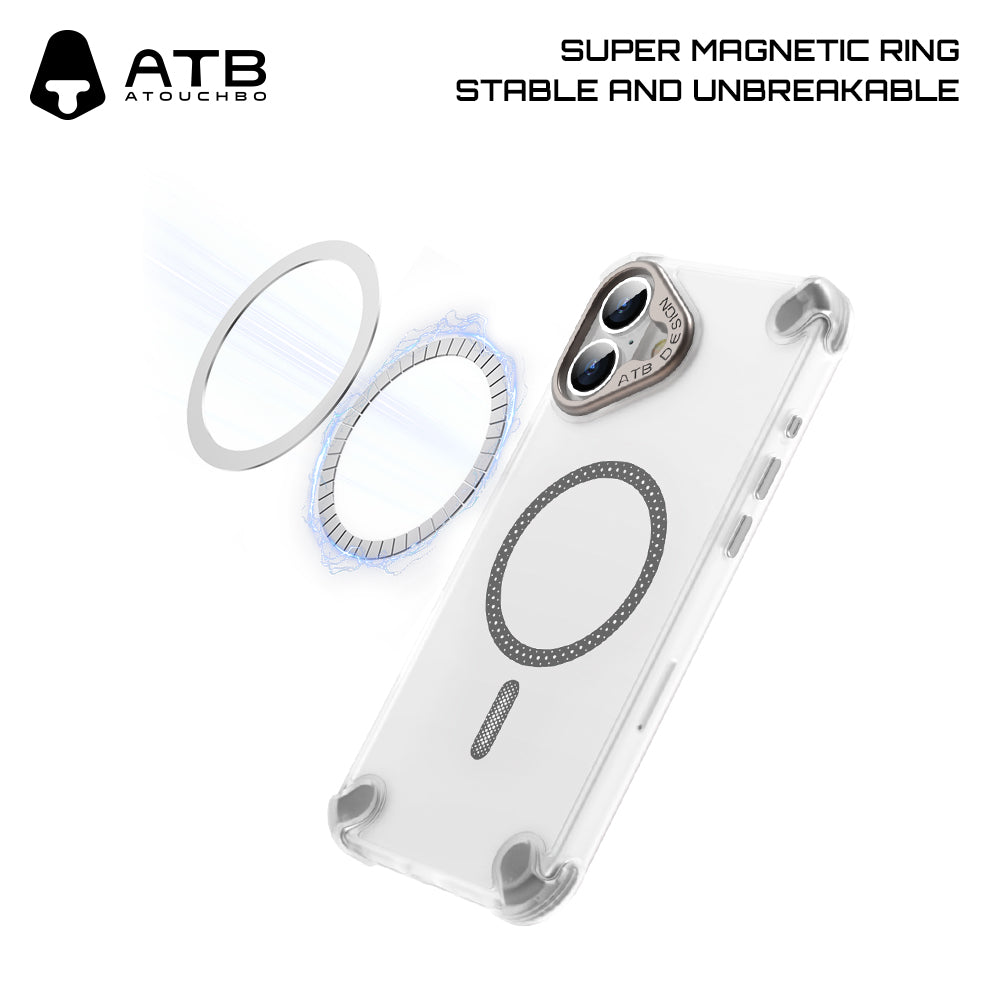 ATB Top Series T-Shape Airbag Skin Sensitive Magnetic Phone Case (Electroplated model)