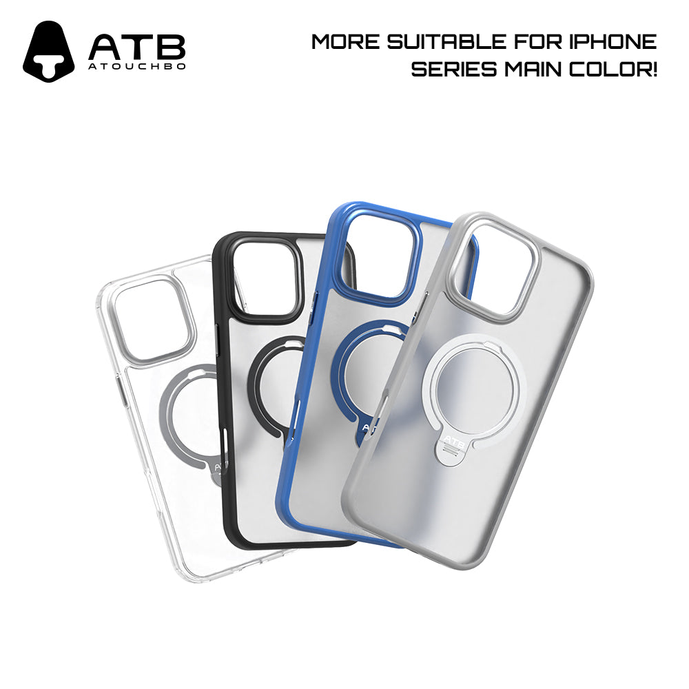 ATB Top Series Dual-Ring Magnetic Bracket Phone Case