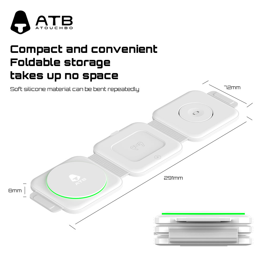 ATB 3-in-1 Desktop Wireless Charging