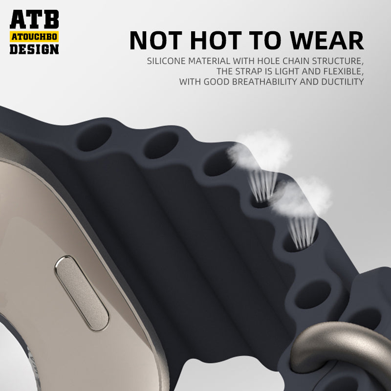 ATB Axel Series Ocean double button silicone strap