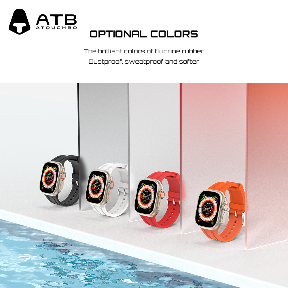 ATB TOP Series Fluoro-rubber Silicone Watch Band