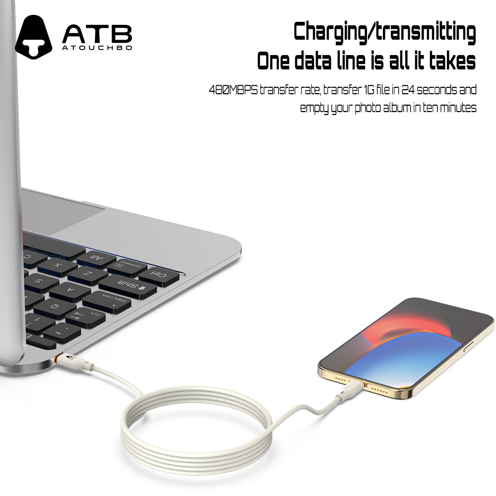 ATB Classic Series Flasher Silicone Data Cable √