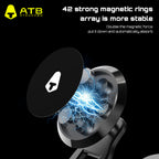 Metala Magneta Aŭtomobila Poŝtelefontenilo Faldebla Magneto Poŝtelefona Stando en Aŭto GPS Subteno por Telefono 360-grada Rotacia Monto