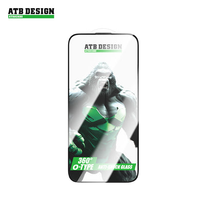 ATB Rex series O-fold anti-static silk screen high-definition tempered film/Rex green bottom plate