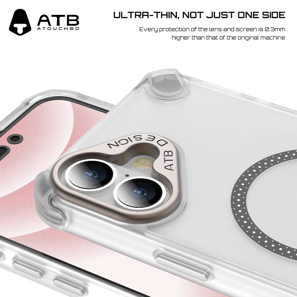 ATB Top Series T-Shape Airbag Skin Sensitive Magnetic Phone Case (Electroplated model)