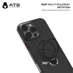 ATB Alta Serio Karbonfibra Duobla Ringa Magneta Subtena Telefono-Ingo