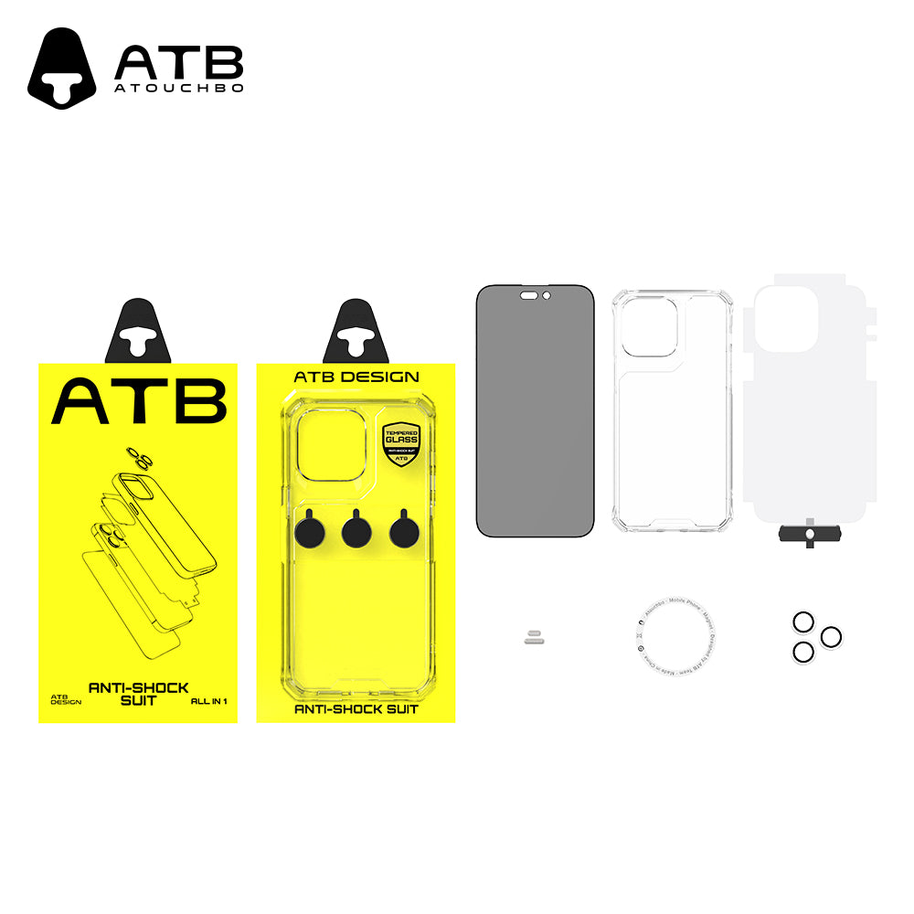 Diamond ultra-transparent anti-drop anti-peeping tempered film set (without artifact)