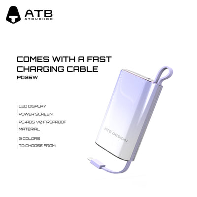 Comes with dual fast charging cable PD35W-JM26