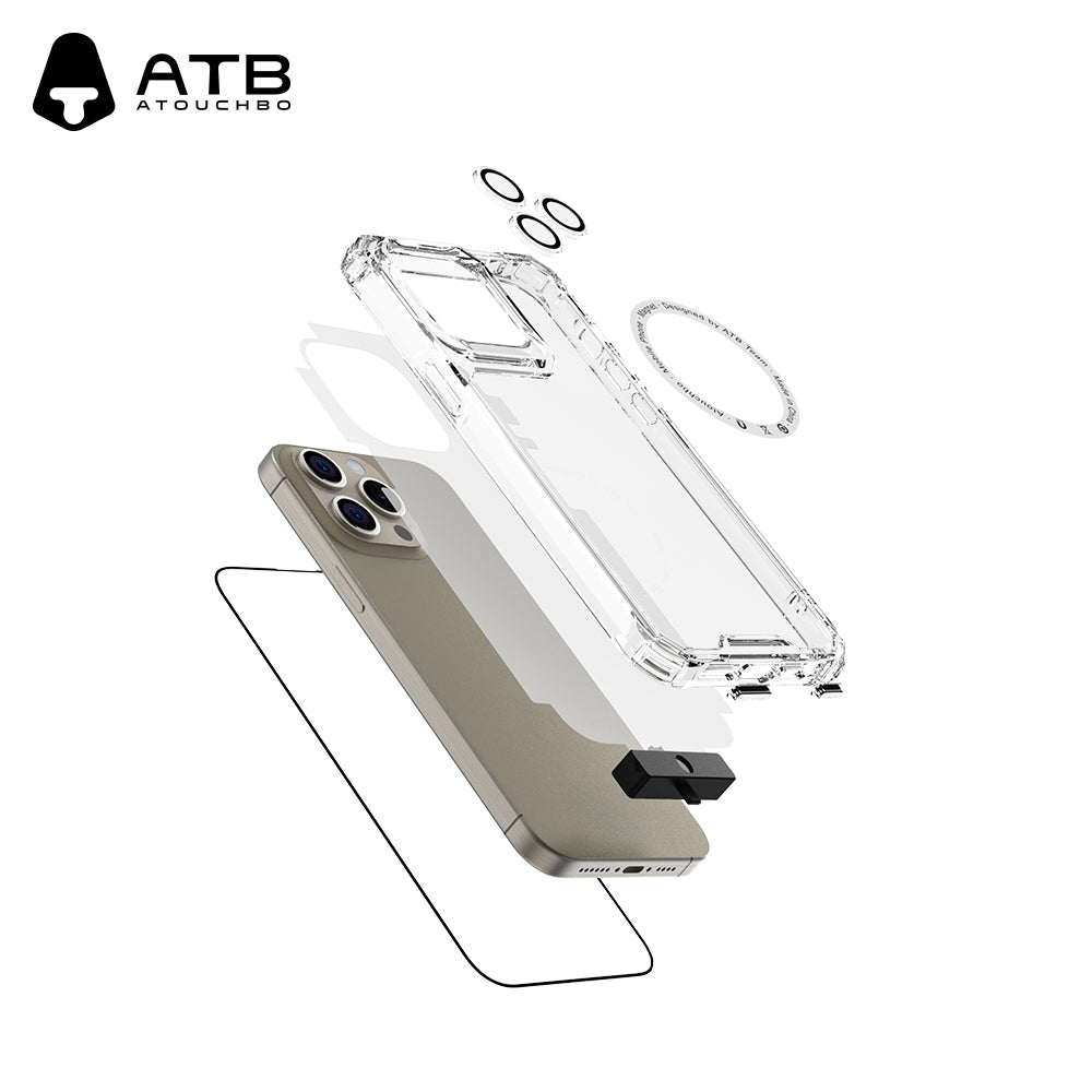 Diamond ultra-transparent anti-drop high-definition tempered film set (without artifact)
