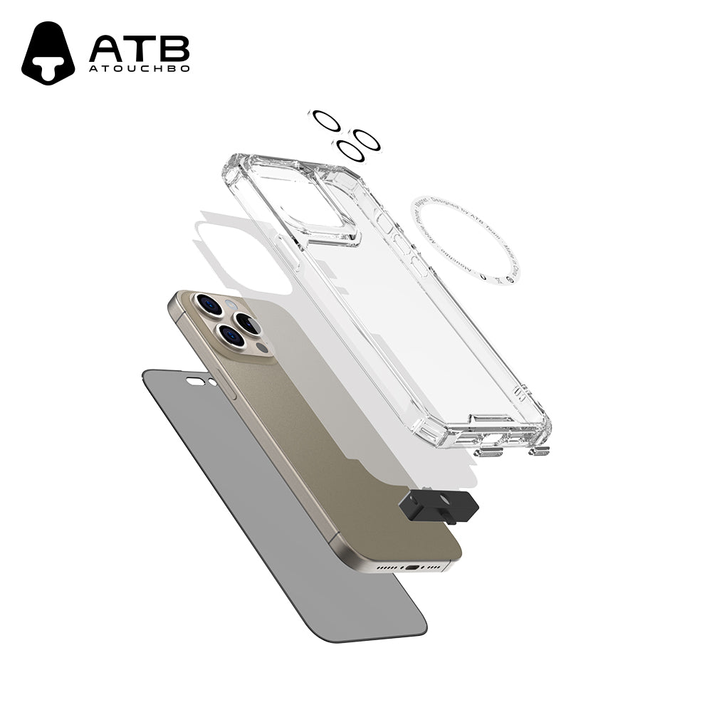 Diamond ultra-transparent anti-drop anti-peeping tempered film set (without artifact)