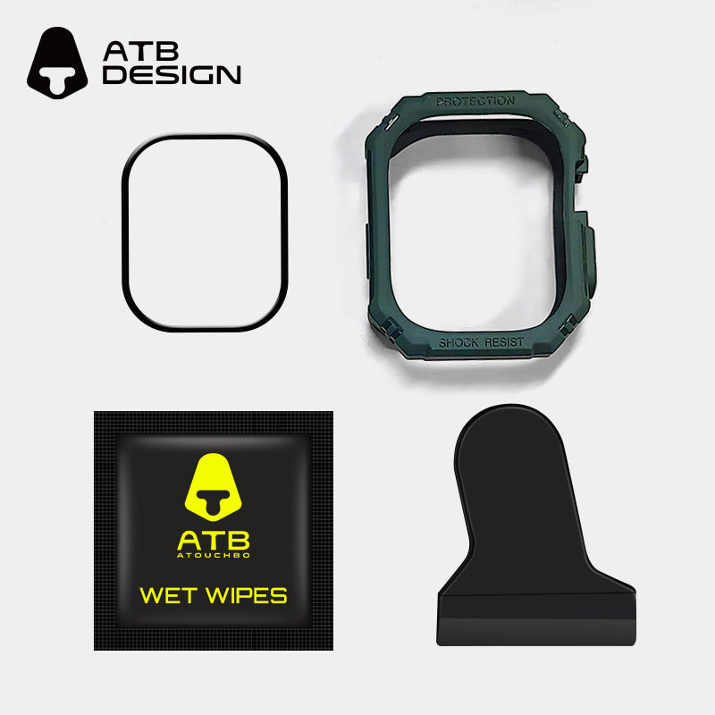 ATB Titan Series Carbon Fiber Contrast Color Case Film 2-in-1