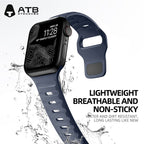 Atouchbo T-Buckle Sport-Seria Horloĝrubando Spirebla Silikona Sporta Horloĝrubando por Apple iWatch SE/ Ultra/ 8