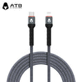 Atouchbo Wholesale Charging Cable Nylon Braided Aluminum Alloy USB Cable Mobile Phone Fast Charging USB Data Cable Type C.