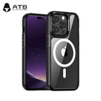 ATB Kiraso-SerioAlte travidebla postplata poŝtelefona ujo Por iPhone 14 (magneta versio)