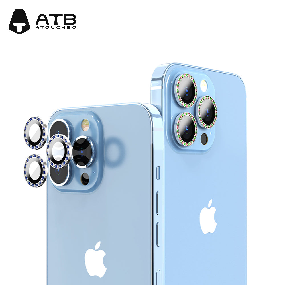 Eagle Eye Diamond Metal Lens Sticker (with Metal for iPhone Camera Lens Protector)