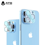 Kontraŭ-ekspona unuparta HD hardita vitra lensglumarko +Metalo por iPhone Fotila Lenso Protektilo