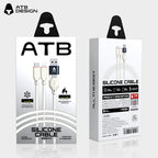ATB Classic Series Flasher Aluminia Alojo Silikona Datuma Kablo Duo al Duo