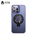 Atouchbo 2023 New Design Acrylic Magsafe Soft TPU+PC Phone Case with Ring Holder for iPhone 14 Case 13 15 Pro Max
