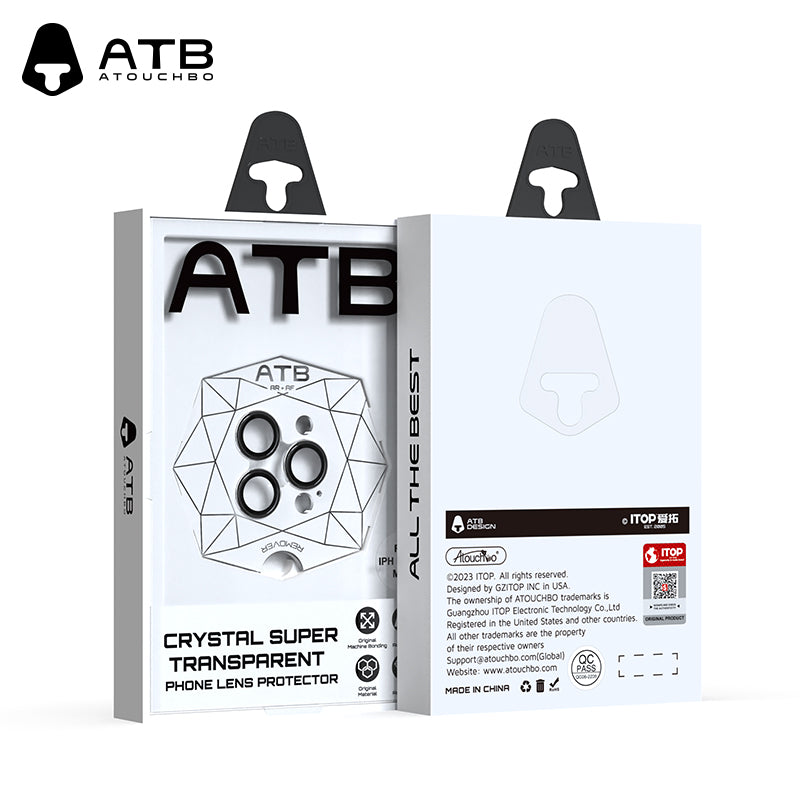 ATB TOP Series Aluminum Alloy Imitation Step Eagle Eye Lens with Dual Color / ATB White Polygonal Positioning Plate