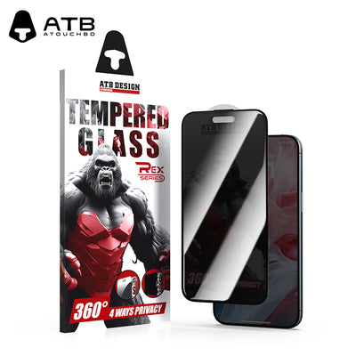 ATB Rex Series 360 ° Four sided Anti peeping Tempered Glass/Rex Red Bottom Plate