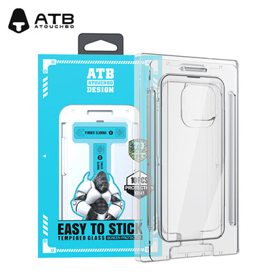 10in1 HD Easy Stick Tempered Glass With Installation Tool