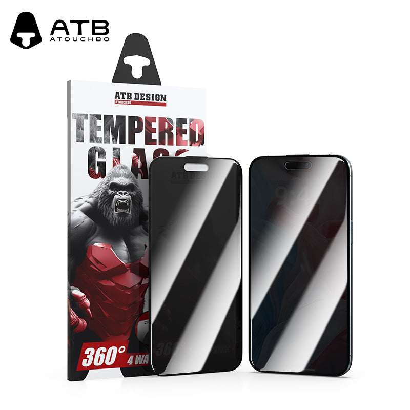 ATB Rex Series 360 ° Four sided Anti peeping Tempered Glass/Rex Red Bottom Plate