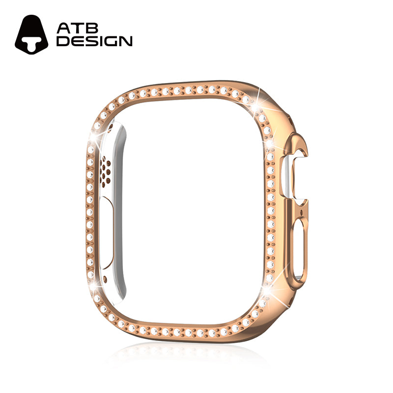 ATB Titan Series Plated single-color skeletonized case with single row of diamonds