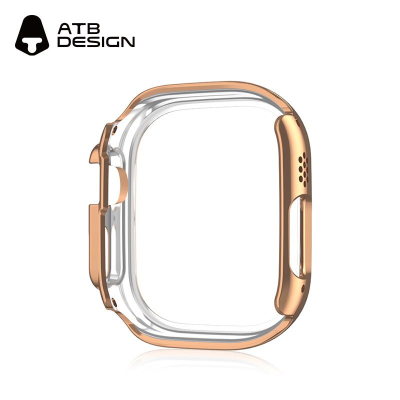ATB Titan Series Plated Single-Color Skeletonized Case with Single Row of Diamonds