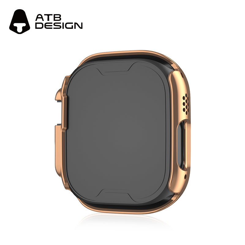 ATB Titan Series Plated Single-Color Skeletonized Case with Single Row of Diamonds