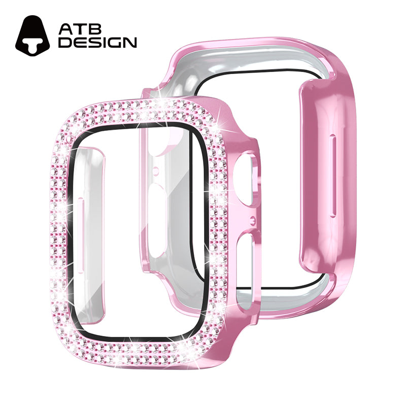 ATB Titan Series plated monochrome double row diamond one-piece case