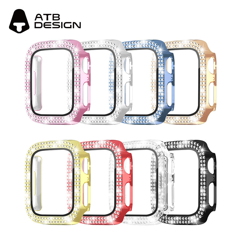 ATB Titan Series plated monochrome double row diamond one-piece case