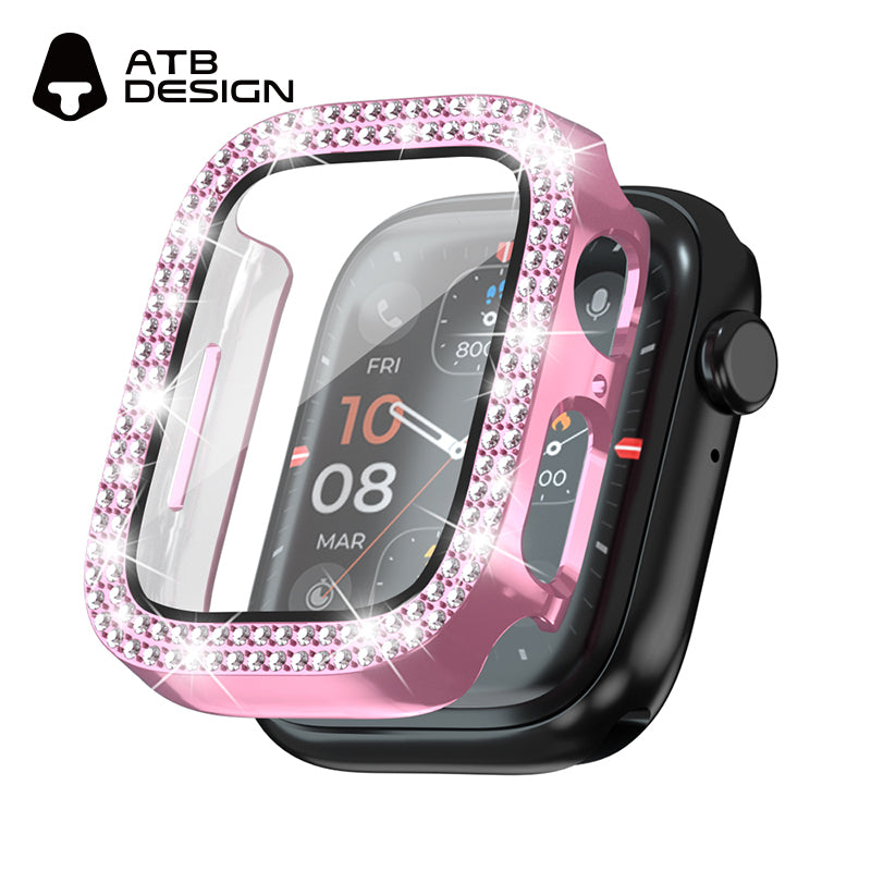 ATB Titan Series plated monochrome double row diamond one-piece case
