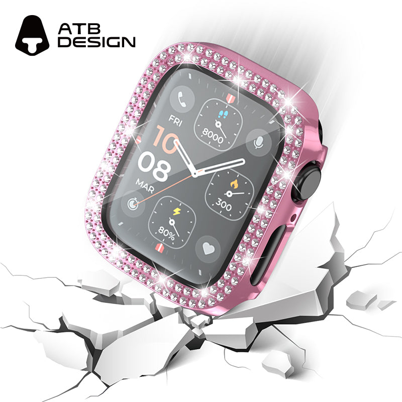 ATB Titan Series plated monochrome double row diamond one-piece case