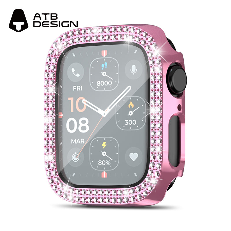 ATB Titan Series plated monochrome double-row diamond one-piece case