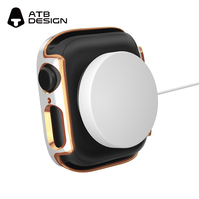 ATB Titan Series plated two-tone double-row diamond skeleton case