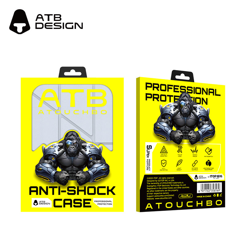 ATB Titan Series Detachable 3+Y Tortured Sand Pen Slot Model Tablet Case