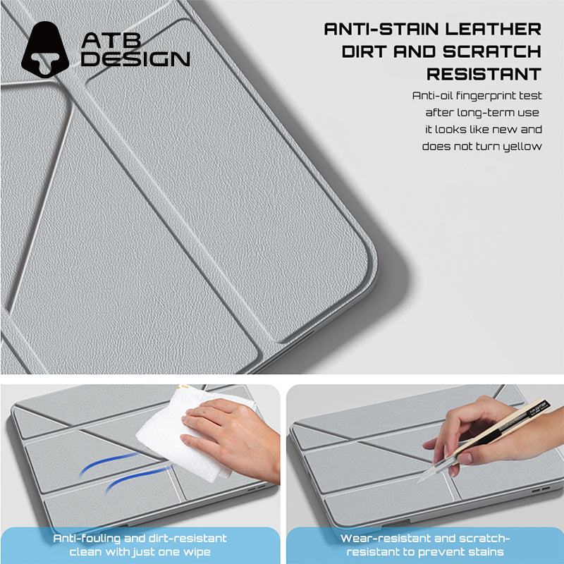 ATB Titan Series Detachable 3+Y Tortured Sand Pen Slot Model Tablet Case