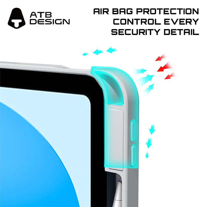 ATB Titan Series Detachable 3+Y Tortured Sand Pen Slot Model Tablet Case