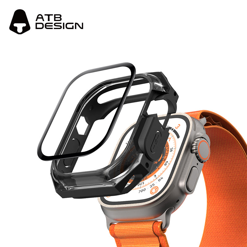 ATB Titan Series Carbon Fiber Contrast Color Case Film 2-in-1