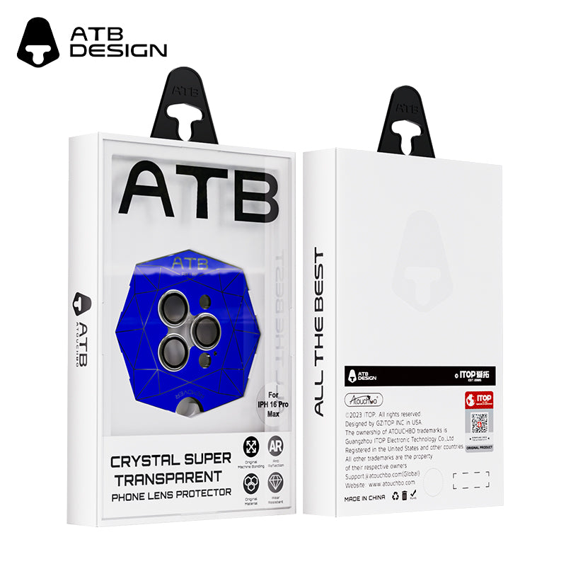 ATB TOP Series stainless steel sapphire eagle eye lens film / ATB blue base plate
