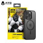 ATB Magic Shadow SeriesDuonklara frosta-taktila telefona kovrilo por iPhone 14 (magneta versio)