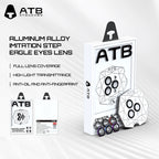 ATB TOP Serio Aluminia aloja imitada paŝo agla okulo lenso kun dukolora/ATB blanka plurangula poziciiga plato