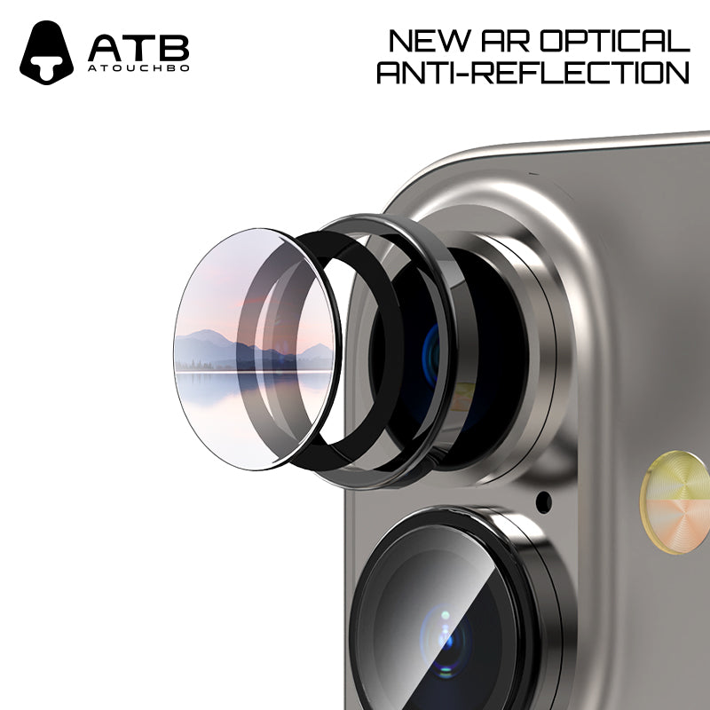 ATB TOP Series Aluminum Alloy Imitation Step Eagle Eye Lens with Dual Color / ATB White Polygonal Positioning Plate