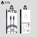 Temperatur beständiges Silikon-Lade-LED-Display-Kabel Mobiltelefon Schnell laden Android-Handy Für iPhone-Datenkabel