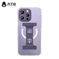 ATB Shockproof Transparent Magnetic Suction Case for iPhone 14 with Wrist Strap