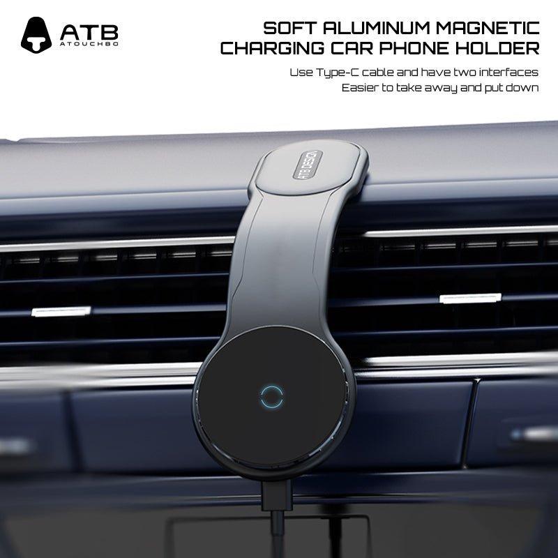 Velcro magnetic wireless charging stand