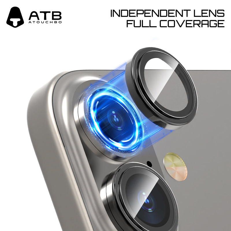 ATB TOP Series Aluminum Alloy Imitation Step Eagle Eye Lens with Dual Color / ATB White Polygonal Positioning Plate