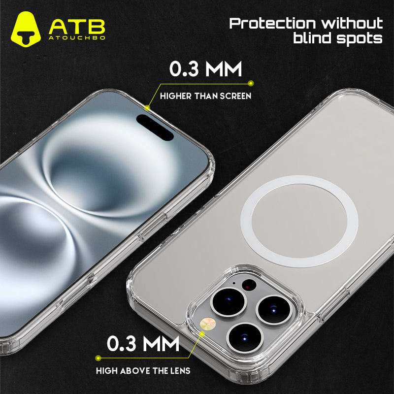 ATB Titan Series Transparent 2-in-1 Magnetic Phone Case